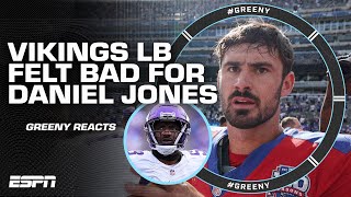 Jonathan Greenard FELT BAD for Daniel Jones during Vikings vs Giants 👀  Greeny [upl. by Accebar]