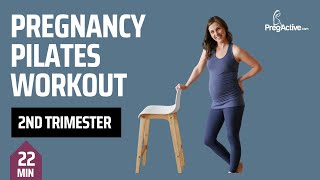 Pregnancy Pilates for 2nd Trimester BumpFriendly Exercises to Stay Fit [upl. by Hairom790]