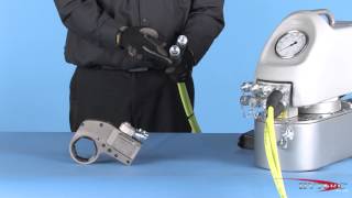 HYTORC Versa™  Limited Clearance Hydraulic Torque Wrench Operation [upl. by Blaise]