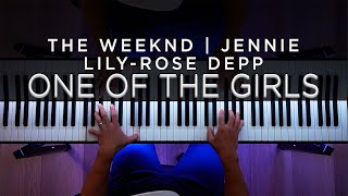 One Of The Girls  The Weeknd JENNIE LilyRose Depp PIANO COVER  SHEET MUSIC [upl. by Nomael]