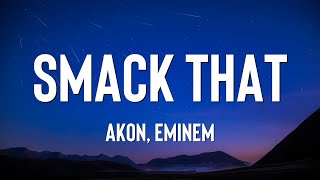 Smack That  Akon Eminem Lyrics [upl. by Nesila]