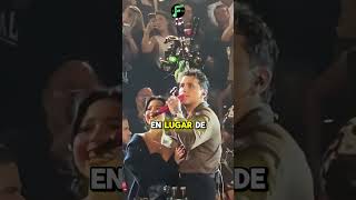 Christian Nodal se equivoca al dedicarle una canción a Ángela Aguilar y sorprende al público 💔 [upl. by Eizus]