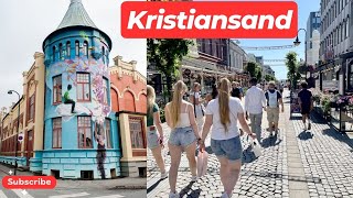 Kristiansand Walking Tour  City walk in Kristiansand [upl. by Ogait309]