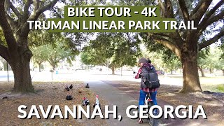 Truman Linear Park Trail Savannah 4K Bike Ride Cycling Bliss in Historic Georgia [upl. by Frum643]