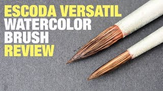 Review Escoda Versatil Watercolor Brush [upl. by Llenrag]