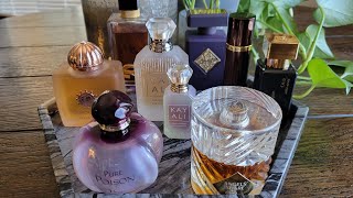 November Perfume Tray  October Recap [upl. by Ytram519]