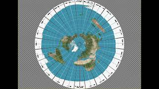 Flache Erde Zeitzonen Weltkarte [upl. by Atilal]
