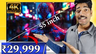 Low budget 55 inch tv under ₹40000  webos vs google tv [upl. by Deutsch355]