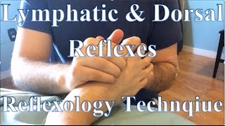 Lymphatic Reflexes and Dorsal Foot Reflexology Technqiue [upl. by Coppinger]