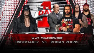 Roman Reigns vs Undertaker  WWE Undisputed Championship [upl. by Idahs]