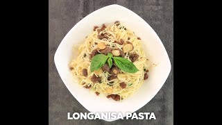 LONGANISA PASTA  Home Foodie madalicious [upl. by Juetta265]