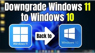 ⬇️ How to downgrade to windows 10 from windows 11 after 10 days [upl. by Ahsla]