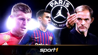 Kroos Coutinho Herrera Die TransferOffensive von PSG und Tuchel  SPORT1  TRANSFERMARKTSHOW [upl. by Halet697]