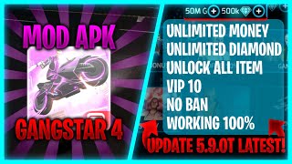 Update 590t Gangstar Vegas Mod Apk  Unlimited Money Unlock All Vip 10 Working 100 HozoGaming [upl. by Cloe]