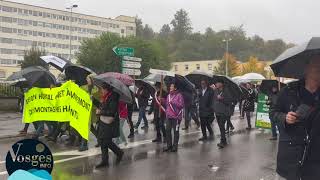 Manifestation à Remiremont pour lavenir du Centre Hospitalier [upl. by Naniac]