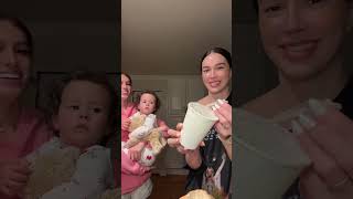 trying the butter candle together w jadyn xavier 🧈🕯️momanddaughter buttercandle [upl. by Boelter116]