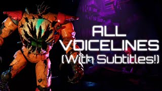 FNaF RUIN Prototype Glamrock Freddy All Voicelines With Subtitles [upl. by Osmund]