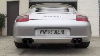 PORSCHE 9971 4S sport exhaust  SCART Ultima Récital [upl. by Orecul]