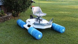 Homemade fishing boat with foldable pontoons [upl. by Veta660]