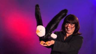 Folkmanis® Eagle Puppet Demo [upl. by Aydiv]