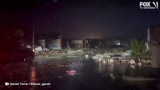 Sulphur Oklahoma tornado damage [upl. by Rhett886]