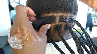 HOW TO DO KNOTLESS BOX BRAIDS [upl. by Aina]