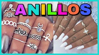 10 IDEAS PARA HACER TUS PROPIOS ANILLOS  COMO HACER ANILLOS TUMBLR FACILES  NatyGloss [upl. by Eentrok111]