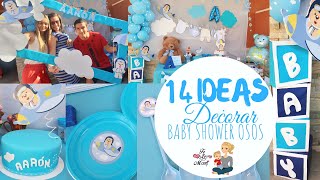 IDEAS PARA DECORAR BABY SHOWER DE NIÑOBABY SHOWER OSO VOLANDO EN AVION [upl. by Ayotna733]