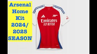 Arsenal new Home kit for 202425 season [upl. by Arlyne793]