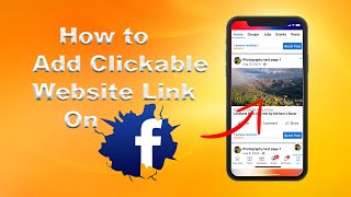 How to Add Clickable Website link to Facebook Post [upl. by Laureen]