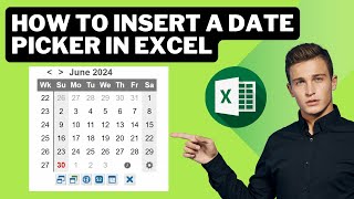 How to Insert a Date Picker in Excel fill date automatically in excel [upl. by Suckram]