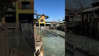 Awesome Mystic River Falls Water Ride  One Of The Best Rafting Rides  The Huge Drop [upl. by Lilith]