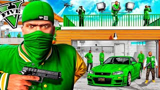 La CASA de FRANKLIN es UNA BASE de UNA BANDA CRIMINAL en GTA 5 [upl. by Animrelliug]