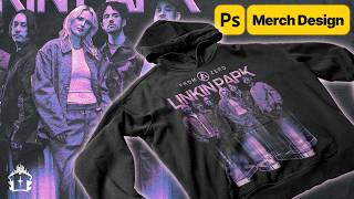 Design Merch Like a PRO with Photoshop Linkin Park Edition [upl. by Glynda277]