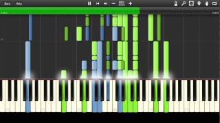 Eagles  Pretty Maids All In A Row Synthesia Tutorial [upl. by Nirret]