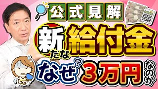 【公式情報：なぜ3万円なのか？】新給付金 子ども加算 生活者の支援：プレミアム商品券等 事業者の支援：LPガス補助等 厳冬期に灯油代支援の見通し その他経済対策〈R6年1128時点〉 [upl. by Ytirahc727]