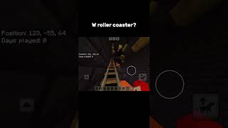 W Rollercoaster minecraft gaming [upl. by Rexer]