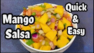 Salsa  Salsa Mix  How to make Mango Salsa  Mango Salsa  Salsa Recipe  Quick and Easy Recipes [upl. by Aiksa]