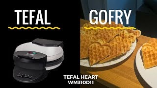 Prezentacja i działanie Gofrownicy TEFAL Heart WM310D11 przepis na gofry [upl. by Misaq]