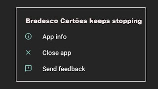 How To Fix Bradesco Cartões App Keeps Stopping problem in Android Phone [upl. by Nnaxor]