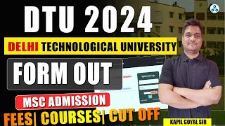 DTU CUET PG 2024  DTU Application form  DTU Msc Admission 2024  DTU expected cut off [upl. by Nylehtak]