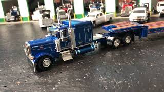 Specialized Hauler Blue Peterbilt 389 with Talbert 5553TA Trailer [upl. by Mendy722]