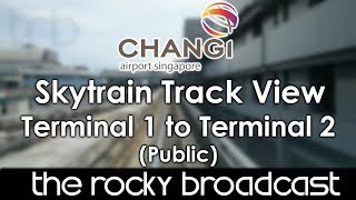 Changi Airport Skytrain T1 to T2 Landside [upl. by Nois162]