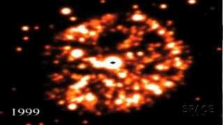 BlownUp Star Seen Expanding  58 Year TimeLapse Video [upl. by Melinde233]