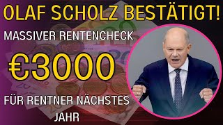 3000 € Rentenzahlung für deutsche Rentner im Jahr 2024 bestätigt  Update zur Gesetzlichen Rente [upl. by Nalek]