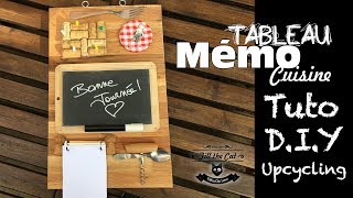 ∙✭∙Tuto DIY TABLEAU MÉMO Cuisine spécial recyclage  ∙✭∙ [upl. by Ybab]