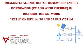 DRAGONFLY ALGORITHM FOR RENEWABLE ENERGY INTEGRATION PV AND WIND TURBINE IN DISTRIBUTION NETWORK [upl. by Emmalynn]