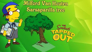 The Simpsons Tapped out Milford Van Houten and Sarsaparilla tree unlocked [upl. by Lekram]