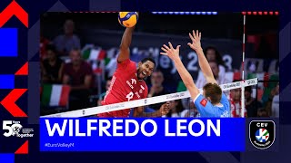 Wilfredo Leons Unbelievable Moments at the CEV EuroVolley 2023 [upl. by Ettenna]