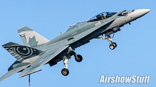 2021 CF18 Hornet Demonstration Off Site  YAM Evening Airshow 2021 [upl. by Infeld594]